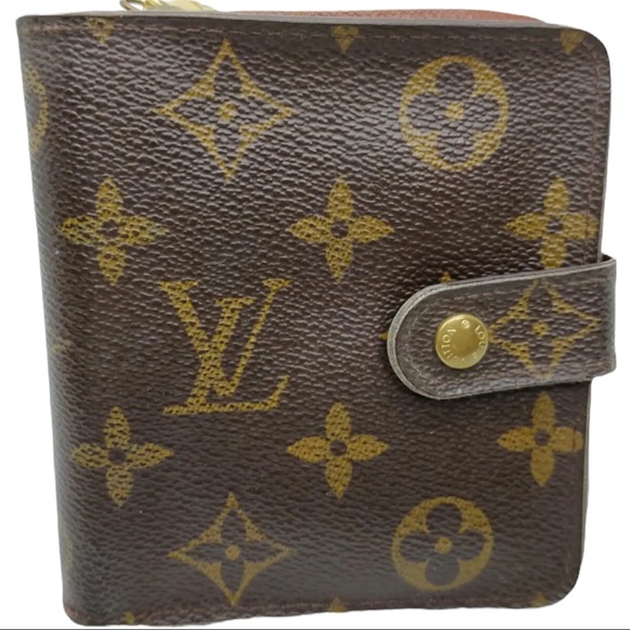 Louis Vuitton Handbags - LOUIS VUITTON Monogram Leather Compact Bifold Zip Wallet